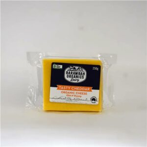Barambah Organics Cheddar Cheese Block 250g