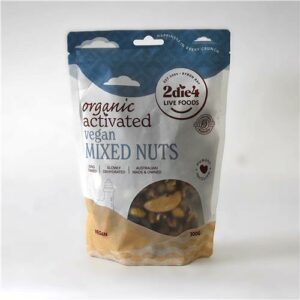 2Die4 Mixed Nuts Activated Vegan Mix 300g Certified Organic