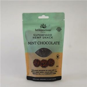 2Die4 Activated Organic Hemptations Mint Choc 80g