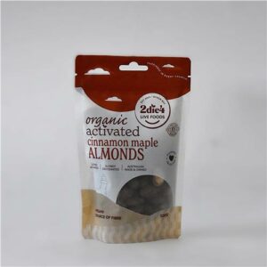 2Die4 Activated Organic Cinnamon Maple Almonds 100g