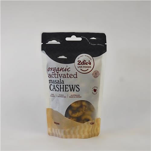 2Die4 Cashews Masala Activated 120g Certified Organic
