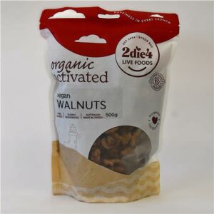 2Die4 Activated Organic Vegan Walnuts 500g
