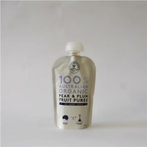 AOFC Fruit Puree Pear & Plum 120g Certified Organic