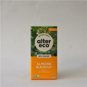 Alter Eco Almond Blackout 85% Chocolate 75g