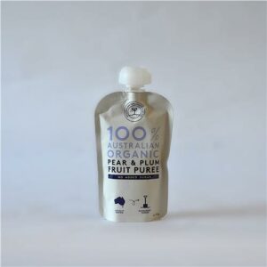 AOFC Fruit Puree Pear & Plum 120g Certified Organic