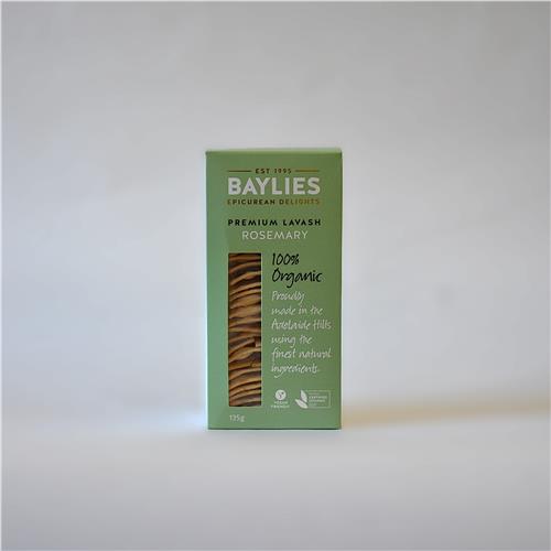 Baylie's Organic Rosemary Lavash 110g