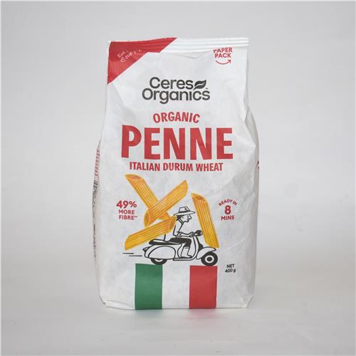 Ceres Pasta Penne Durum Wheat 400g Certified Organic
