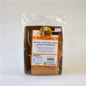 Britt's Organic Wholemeal Spelt Cheddar Crispbread  160g