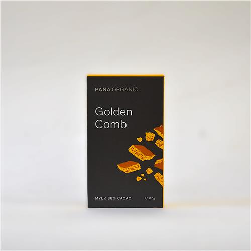 Pana Chocolate Mylk Golden Comb 120g Certified Organic