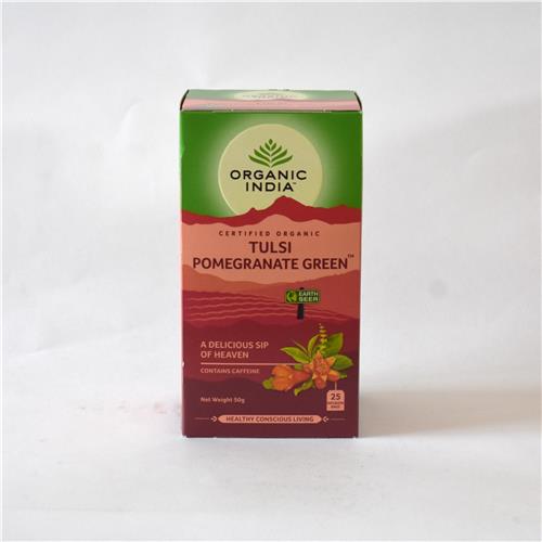 Organic India Tulsi Pomegranate Green Tea 25 Bags