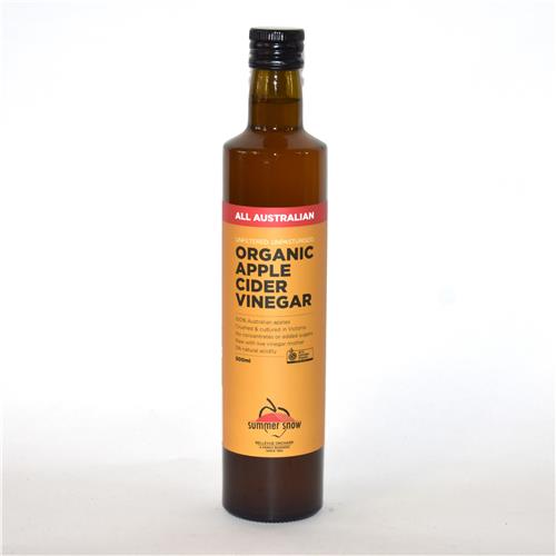 Summer Snow Organic Apple Cider Vinegar 500ml