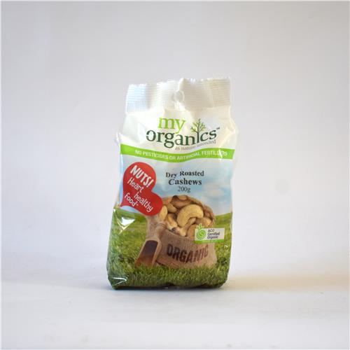 My Organics Cashews Dry Roasted 200g