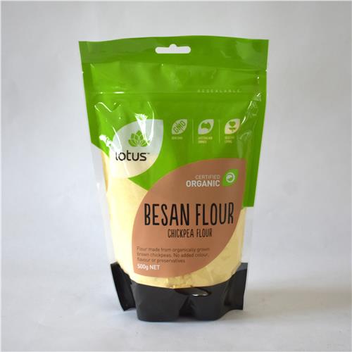 Lotus Flour Besan (Chickpea) 500g Certified Organic