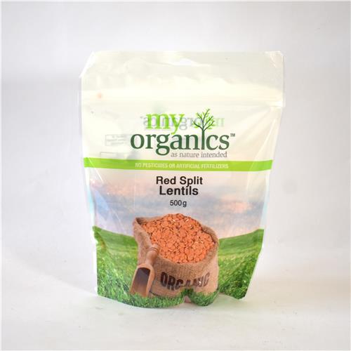 My Organics Red Lentils 500g