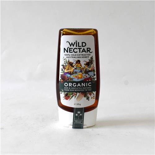 Wild Nectar Organic Honey Squeeze 375g