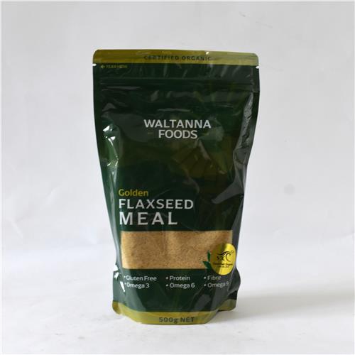 Waltanna Farms Flaxseed (Linseed) Golden Meal 500g Certified Organic