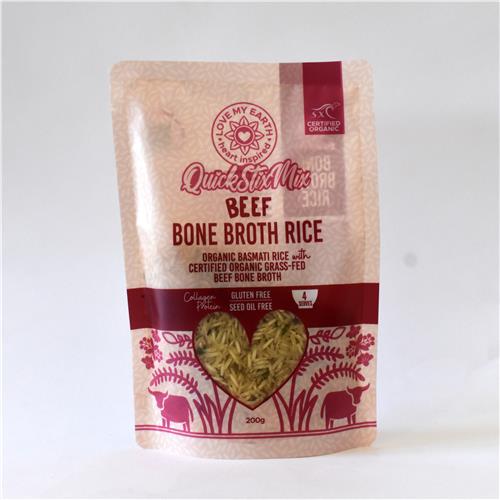 Love My Earth Beef Bone Broth Rice 200g