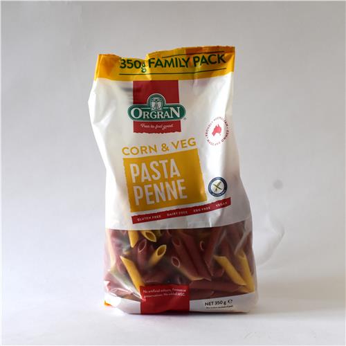 Orgran Gluten Free Pasta Penne Corn & Veg 350g