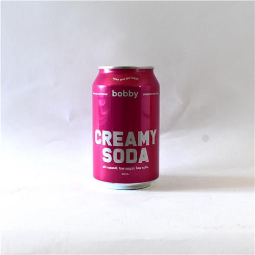 Bobby Prebiotic Soft Drink Creamy Soda 330ml