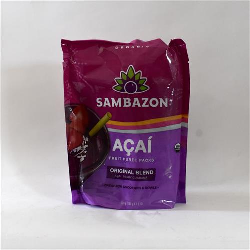 Sambazon Acai Smoothie Packs Unsweetened 400g Frozen Certified Organic