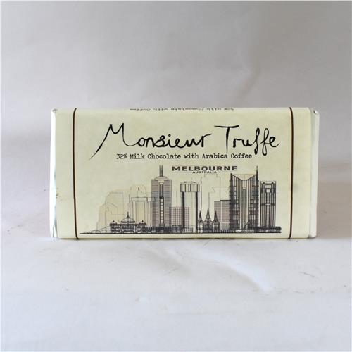 Monsieur Truffe Milk 32% Melbourne Coffee 90g Certified Organic