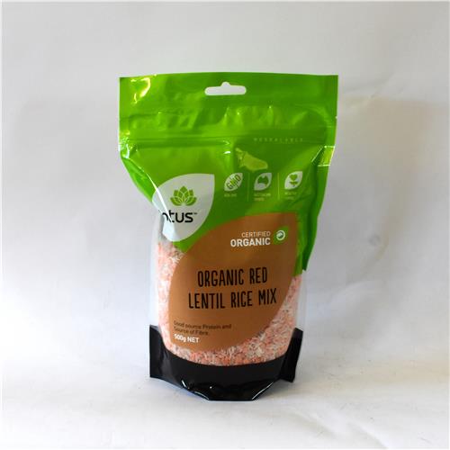 Lotus Red Lentil Rice Mix 500g Certified Organic