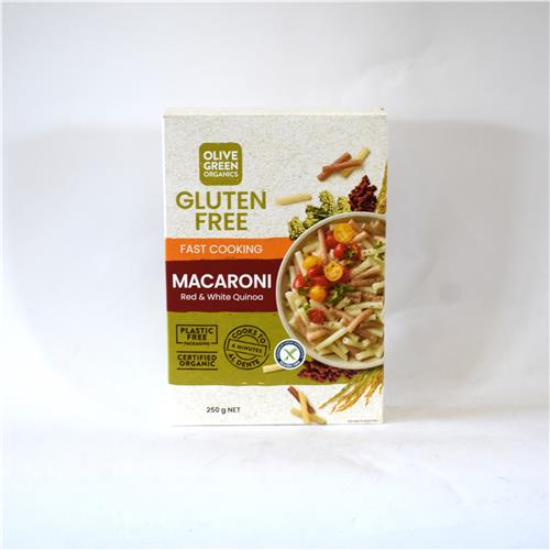 Olive Green Organics Quinoa Red & White Macaroni 250g