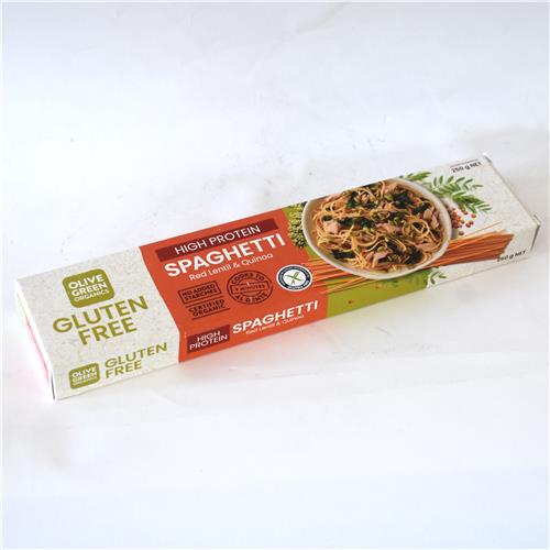 Olive Green Organics Red Lentil & Quinoa Spaghetti 250g