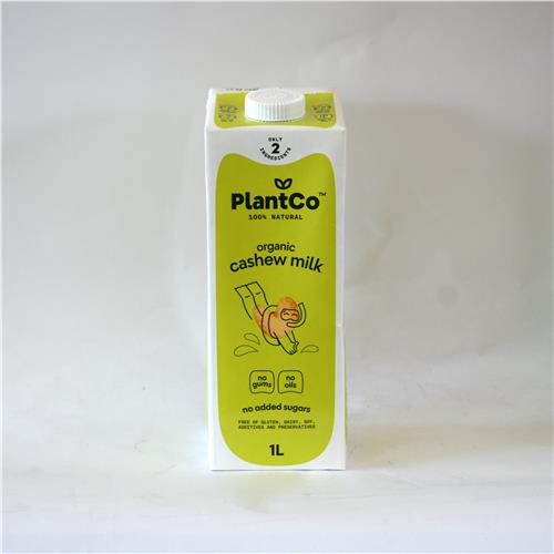 PlantCo Cashew Milk 1L Certified Organic