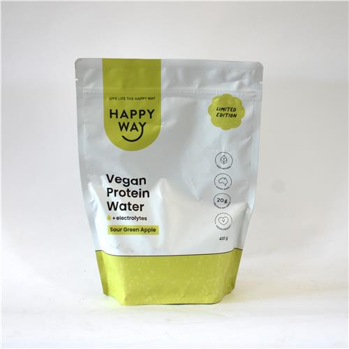 Happy Way Vegan Protein Water Sour Green Apple 420g
