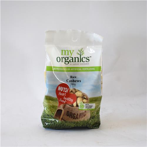 My Organics Cashews Raw 200g
