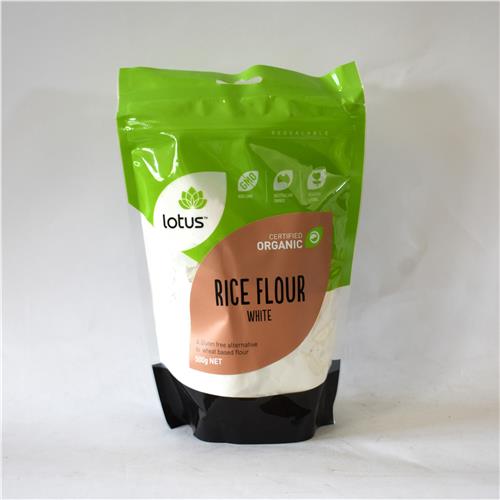Lotus Flour White Rice 500g Certified Organic