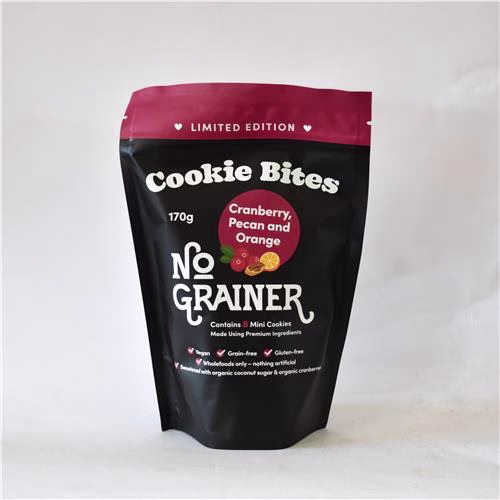 No Grainer Cookie Bites Pecan & Orange Keto 170g