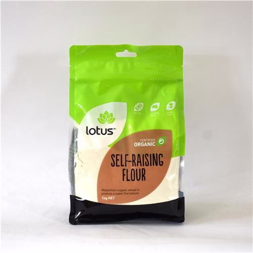 Lotus Flour Self Raising White 1kg Certified rganic