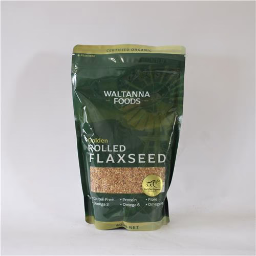 Waltanna Farms Flaxseed (Linseed) Golden Rolled 400g Certified Organic