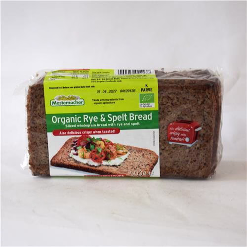 Mestemacher Organic Rye & Spelt Bread 500g