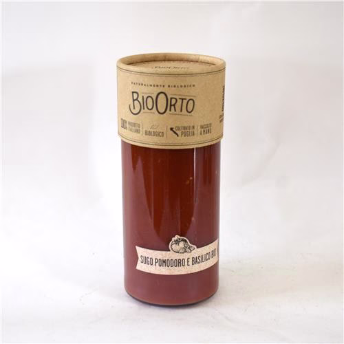BioOrto Sugo Basil 550g Certified Organic