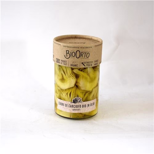 BioOrto Artichoke Hearts 350g Certified Organic