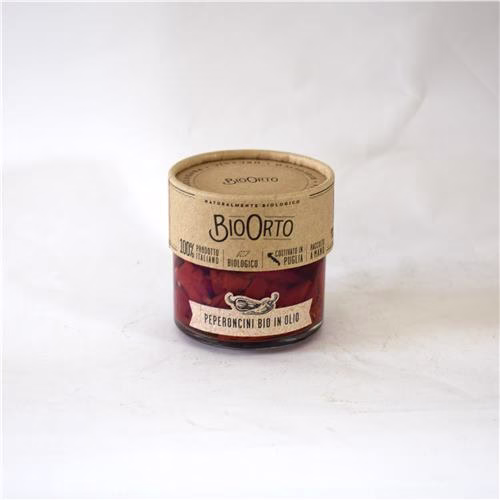 BioOrto Peperoncini 175g Certified Organic