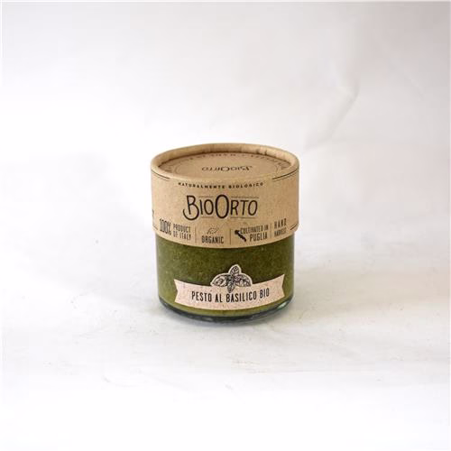 BioOrto Basil Pesto 180g Certified Organic