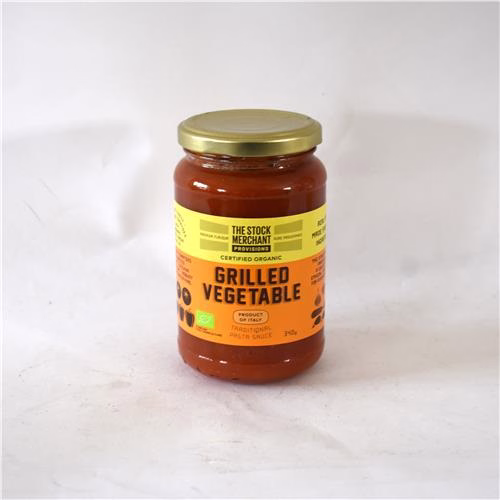 The Stock Merchant Pasta Sauce Grilled Vegetable 340g Certified Organic