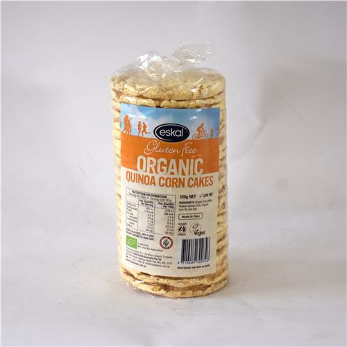 Eskal Organic Corn Cakes with Quinoa 120g
