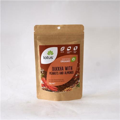 Lotus Dukkha Almond Peanut 70g Certified Organic