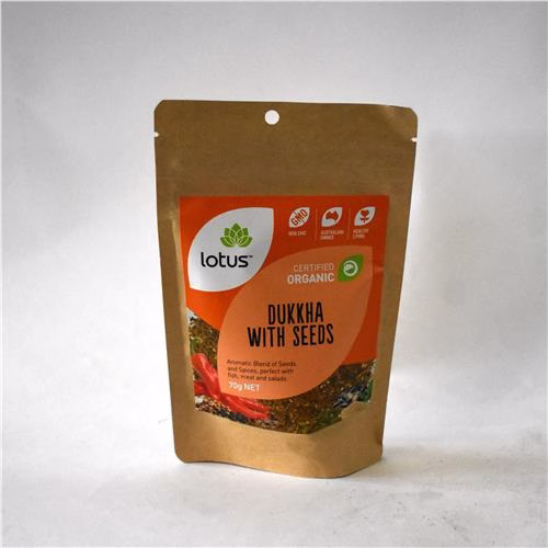 Lotus Dukkha with Seeds 70g Certified Organic