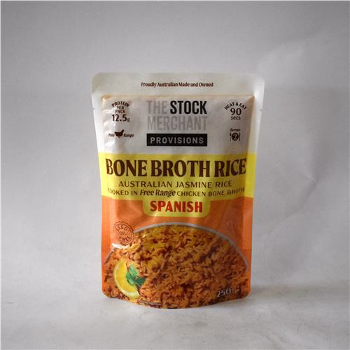 The Stock Merchant Bone Broth Rice Spanish 250g