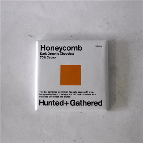 Hunted & Gathered Dark Chocolate Honeycomb 70% 45g