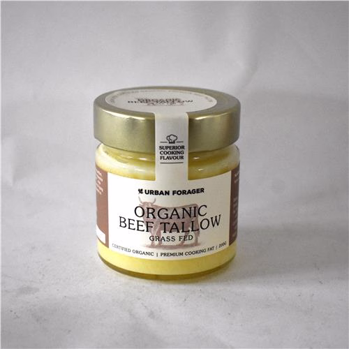 Urban Forager Beef Tallow 200g Grass Fed Certified Organic
