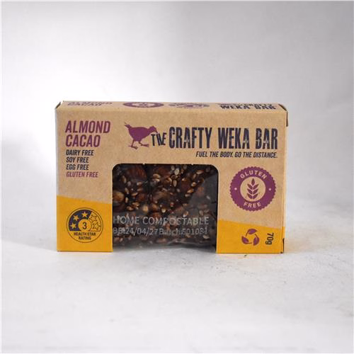 The Crafty Weka Bar Almond Cacao 75g