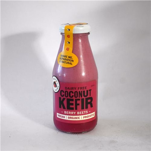 Gaga's Kefir Coconut Berry Beets 250ml Certified Organic
