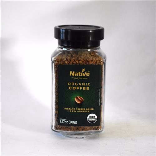 Native Organic Instant Freeze Dried Coffee 90g